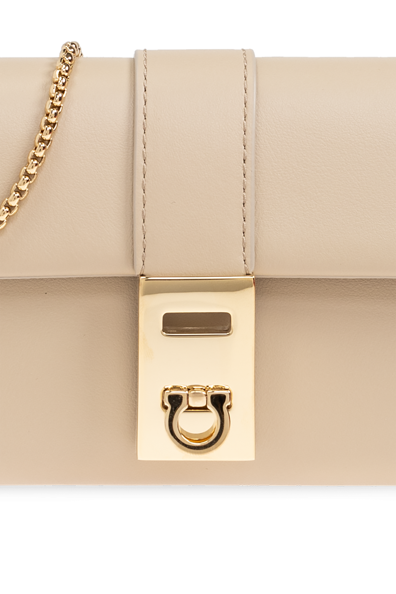 FERRAGAMO Leather wallet on a chain | Women's Accessories
